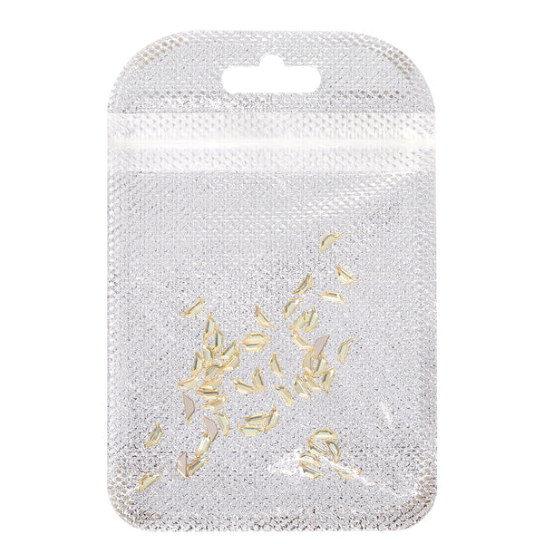 Trapeze Shape Multi Colors Small Size Glass Beveled Flat Back Fancy Rhinestones For Nail Art WholesaleRhinestone