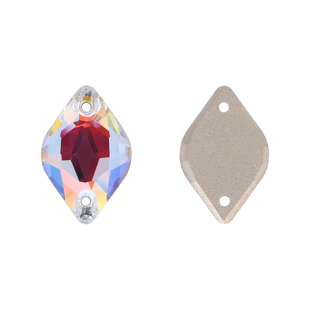 Light Crystal AB Lemon Shape High Quality Glass Sew-on Rhinestones Secondary image