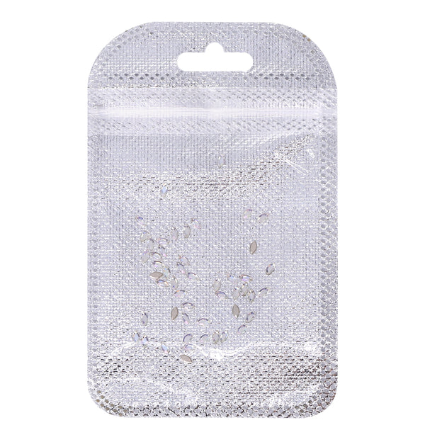 Navette Shape Multi Colors Small Size Glass Beveled Flat Back Fancy Rhinestones For Nail Art WholesaleRhinestone