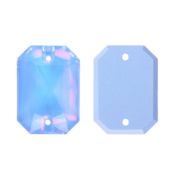 Light Sapphire AM Octagon Shape High Quality Glass Sew-on Rhinestones WholesaleRhinestone