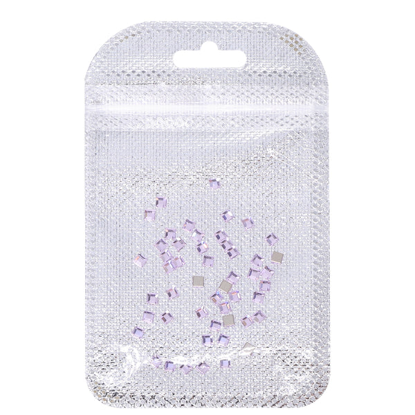 Square Shape Multi Colors Small Size Glass Beveled Flat Back Fancy Rhinestones For Nail Art WholesaleRhinestone
