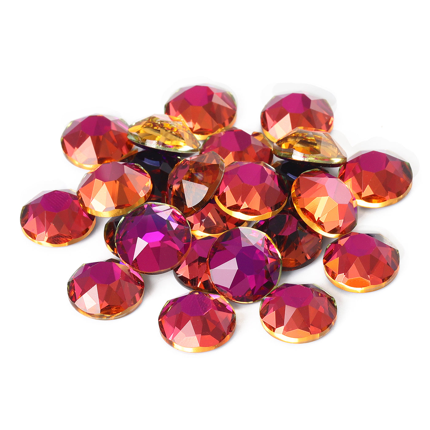 Violet Blue XIRIUS Round Shape High Quality Glass Beveled Flat Back Rhinestones WholesaleRhinestone