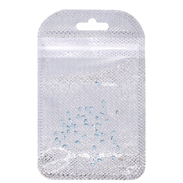 Oval Shape Multi Colors Small Size Glass Beveled Flat Back Fancy Rhinestones For Nail Art WholesaleRhinestone