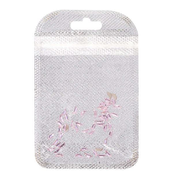 Trapeze Shape Multi Colors Small Size Glass Beveled Flat Back Fancy Rhinestones For Nail Art WholesaleRhinestone