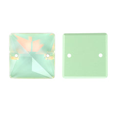 Light Azore AM Square Shape High Quality Glass Sew-on Rhinestones