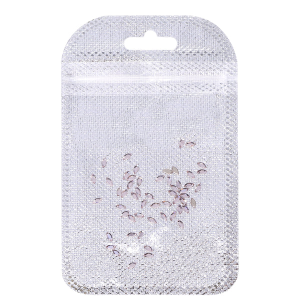 Navette Shape Multi Colors Small Size Glass Beveled Flat Back Fancy Rhinestones For Nail Art WholesaleRhinestone