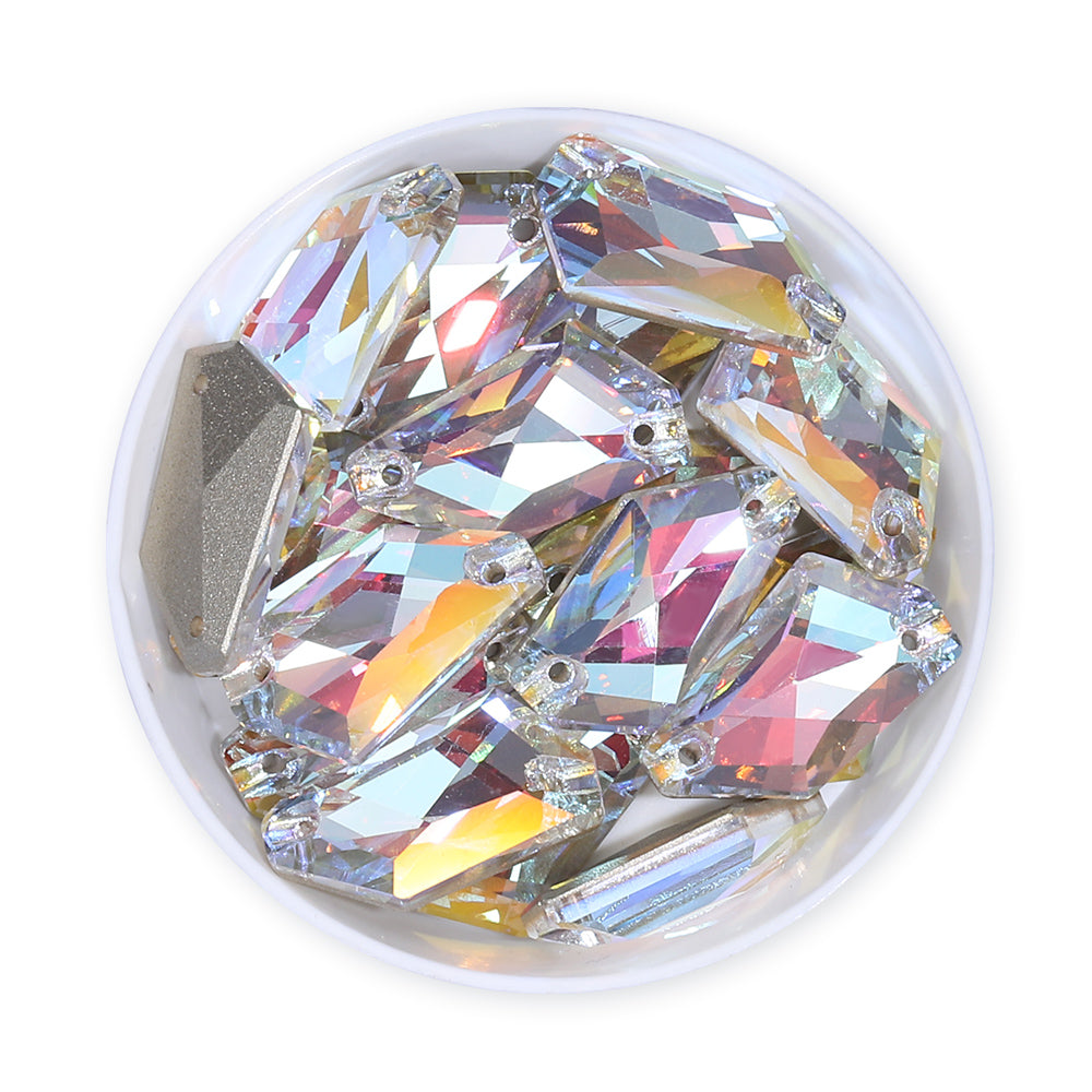Light Crystal AB De-Art Shape High Quality Glass Sew-on Rhinestones WholesaleRhinestone Main image