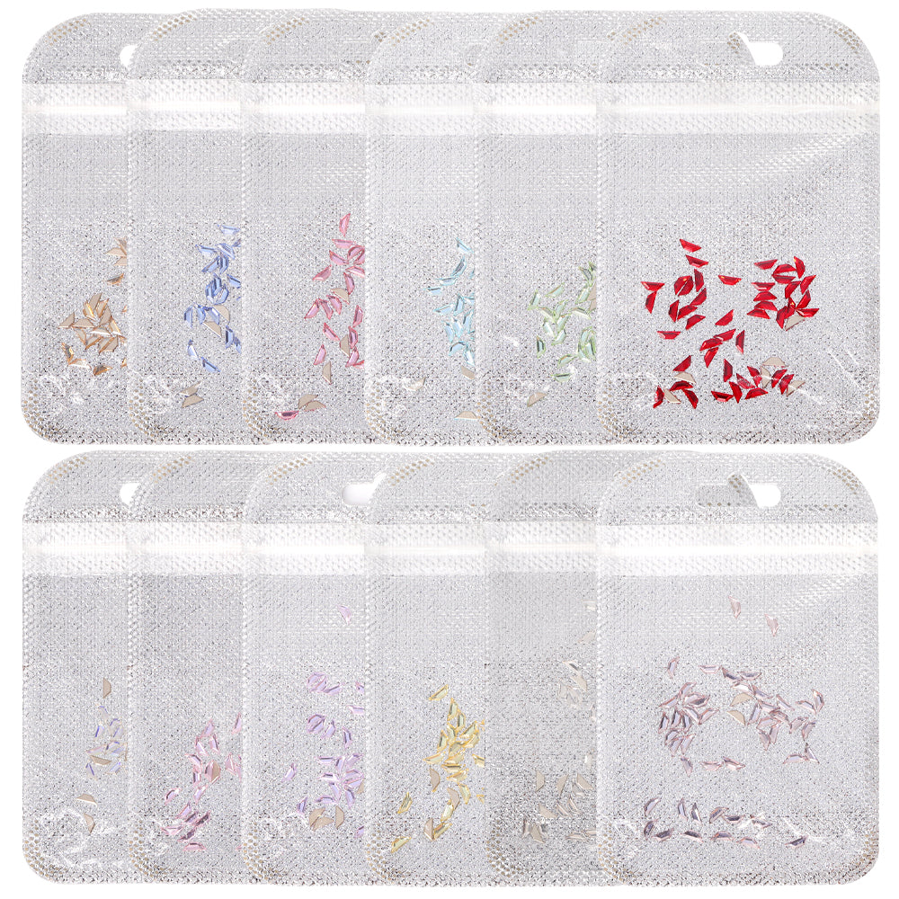 Trapeze Shape Multi Colors Small Size Glass Beveled Flat Back Fancy Rhinestones For Nail Art WholesaleRhinestone Main image