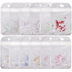 Rectangle Shape Multi Colors Small Size Glass Beveled Flat Back Fancy Rhinestones For Nail Art