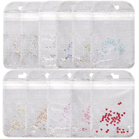 Heart Shape Multi Colors Small Size Glass Beveled Flat Back Fancy Rhinestones For Nail Art WholesaleRhinestone