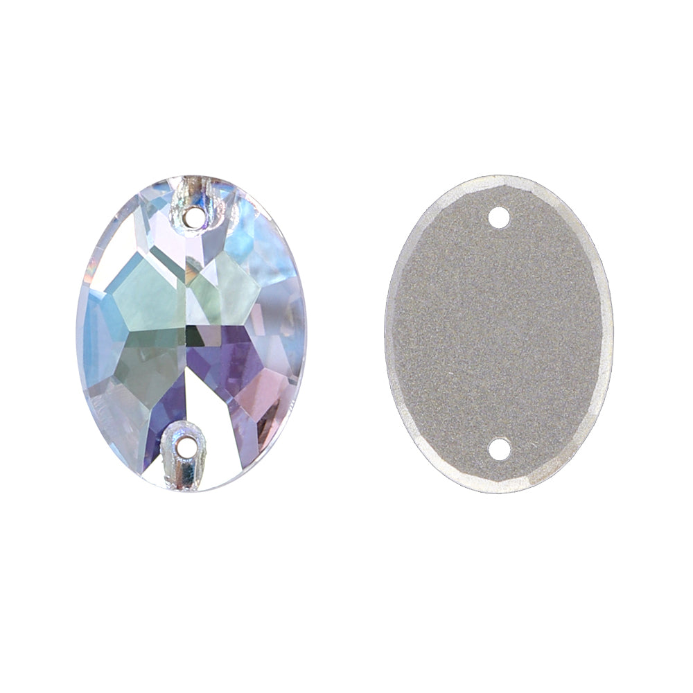 Crystal Transmission Oval Shape High Quality Glass Sew-on Rhinestones