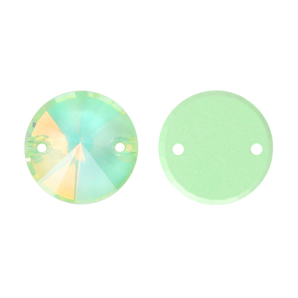 Light Azore AM Rivoli  Shape High Quality Glass Sew-on Rhinestones WholesaleRhinestone