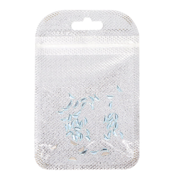 Trapeze Shape Multi Colors Small Size Glass Beveled Flat Back Fancy Rhinestones For Nail Art WholesaleRhinestone