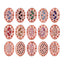 Mixed Colors Oval Shape Rose Gold Plated High-Quality Sew-on Alloy Charms Inlaid Cubic Zirconia WholesaleRhinestone