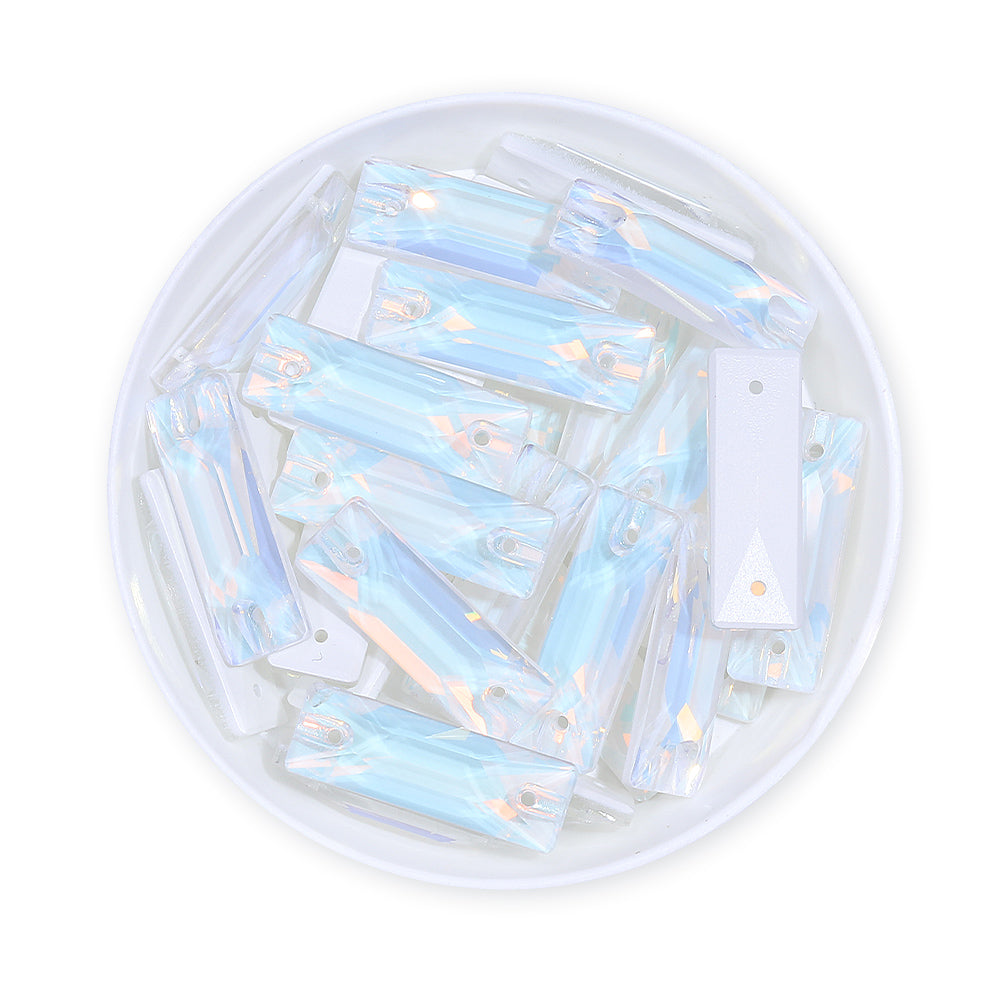 Crystal AM Cosmic Baguette Shape High Quality Glass Sew-on Rhinestones