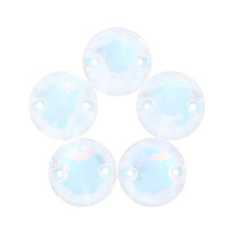 Crystal AM XIRIUS Round Shape High Quality Glass Sew-on Rhinestones
