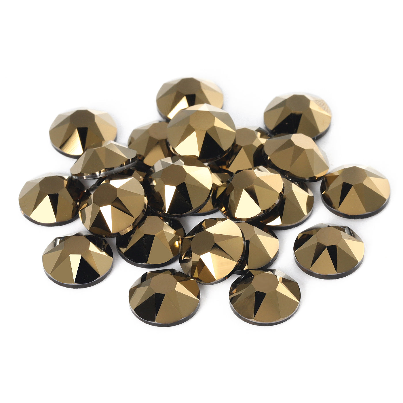 Dorado XIRIUS Round Shape High Quality Glass Beveled Flat Back Rhinestones WholesaleRhinestone