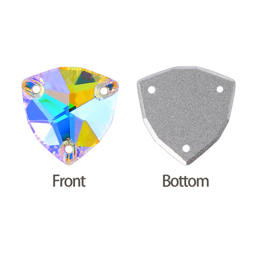 Paradise Shine Trilliant Shape High Quality Glass Sew-on Rhinestones Secondary image
