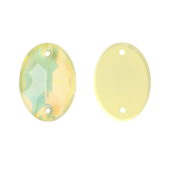 Jonquil AM Oval Shape High Quality Glass Sew-on Rhinestones WholesaleRhinestone