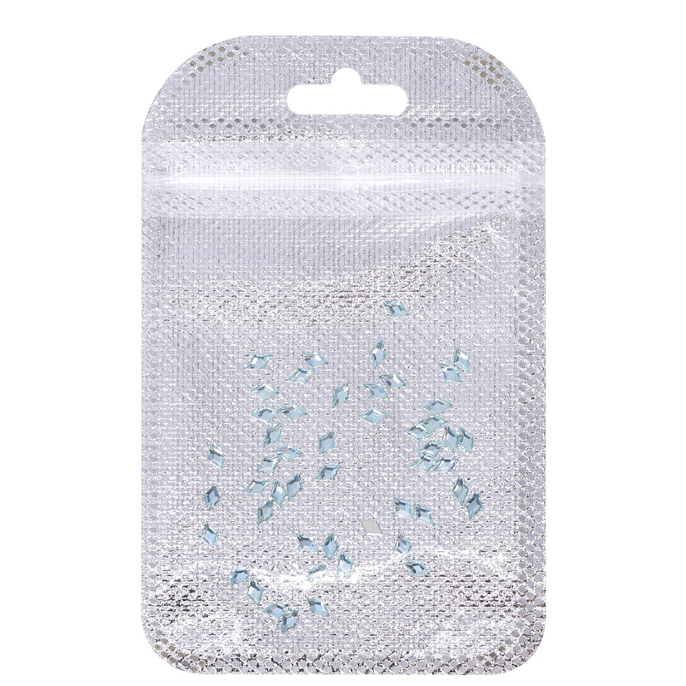 Rhombus Shape Multi Colors Small Size Glass Beveled Flat Back Fancy Rhinestones For Nail Art WholesaleRhinestone