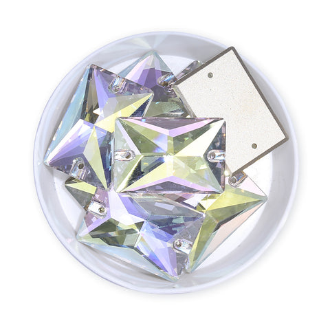 Crystal Transmission Rectangle Shape High Quality Glass Sew-on Rhinestones WholesaleRhinestone Main image