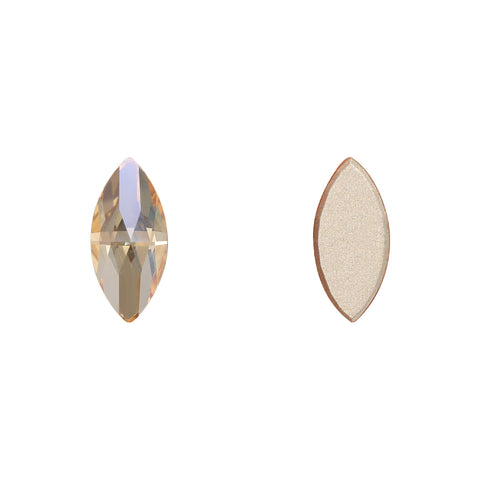 Crystal AB Navette Shape 고품질 유리 경사 평평한 등받이 라인톤 서브 이미지