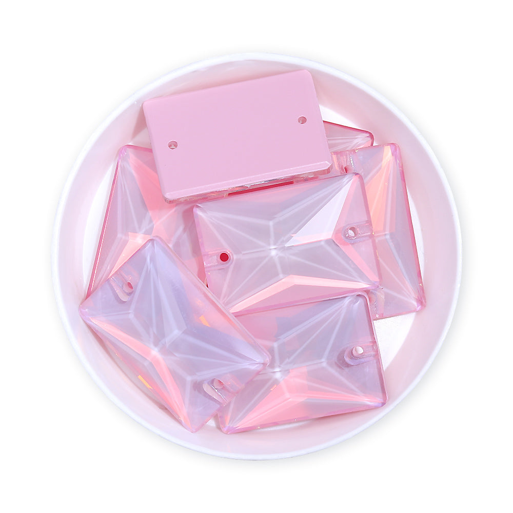 Rosaline AM Rectangle Shape High Quality Glass Sew-on Rhinestones WholesaleRhinestone メイン画像