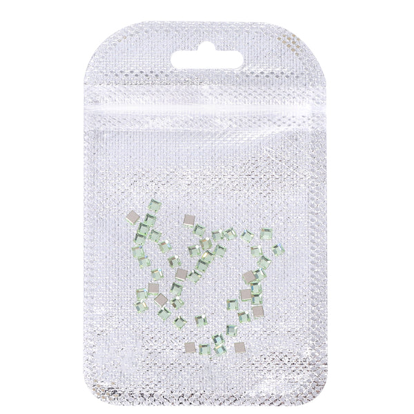 Square Shape Multi Colors Small Size Glass Beveled Flat Back Fancy Rhinestones For Nail Art WholesaleRhinestone