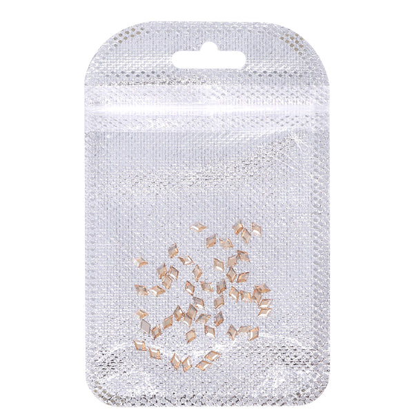 Rhombus Shape Multi Colors Small Size Glass Beveled Flat Back Fancy Rhinestones For Nail Art WholesaleRhinestone