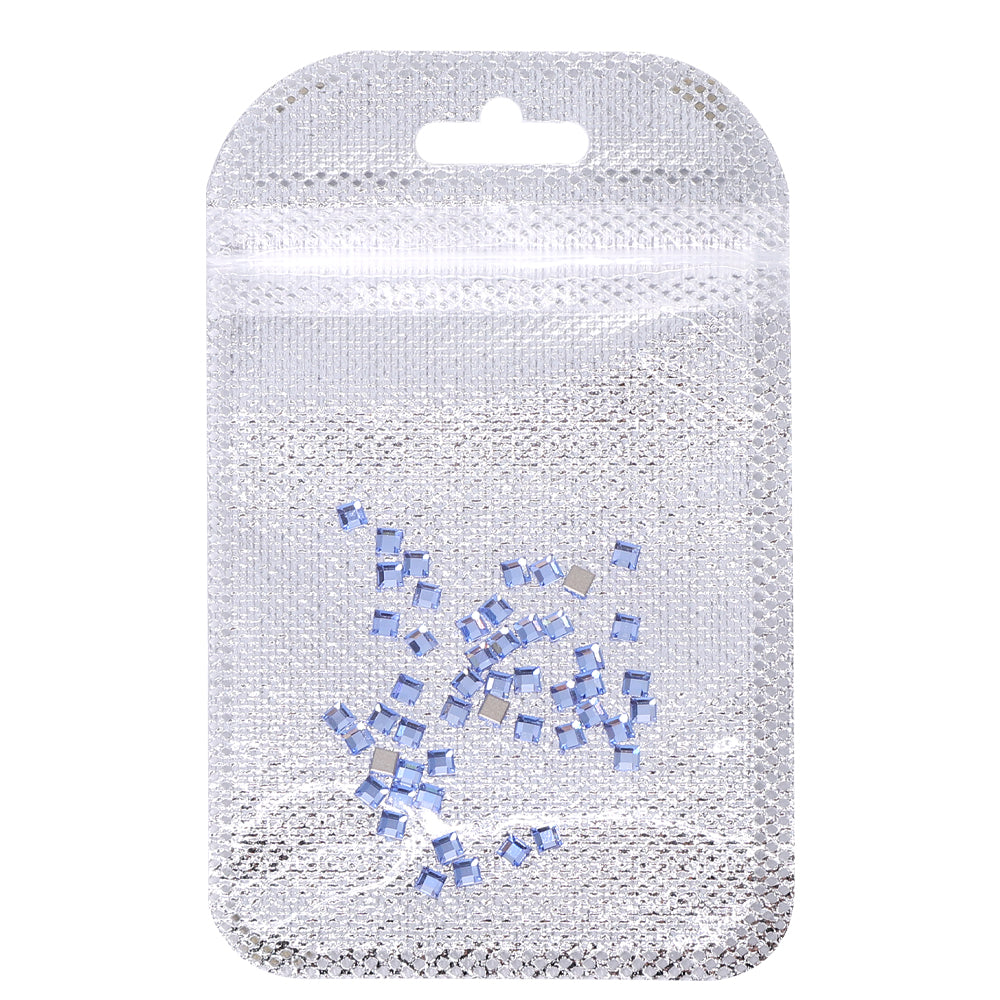 Square Shape Multi Colors Small Size Glass Beveled Flat Back Fancy Rhinestones For Nail Art WholesaleRhinestone