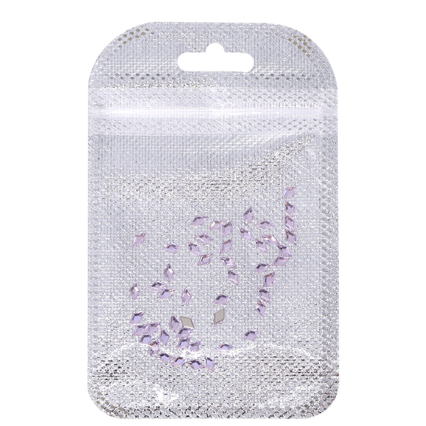 Rhombus Shape Multi Colors Small Size Glass Beveled Flat Back Fancy Rhinestones For Nail Art WholesaleRhinestone