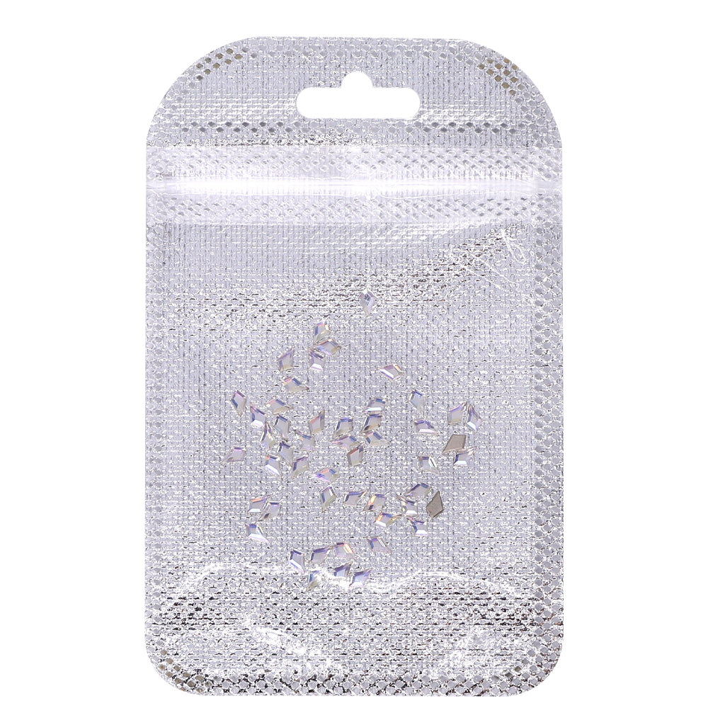Arrow Shape Multi Colors Small Size Glass Beveled Flat Back Fancy Rhinestones For Nail Art WholesaleRhinestone