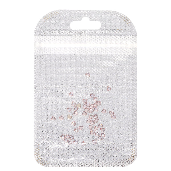 Heart Shape Multi Colors Small Size Glass Beveled Flat Back Fancy Rhinestones For Nail Art WholesaleRhinestone