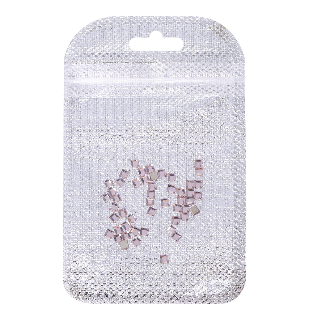 Square Shape Multi Colors Small Size Glass Beveled Flat Back Fancy Rhinestones For Nail Art WholesaleRhinestone