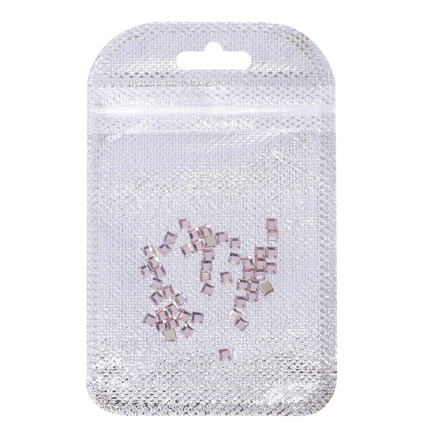 Square Shape Multi Colors Small Size Glass Beveled Flat Back Fancy Rhinestones For Nail Art WholesaleRhinestone