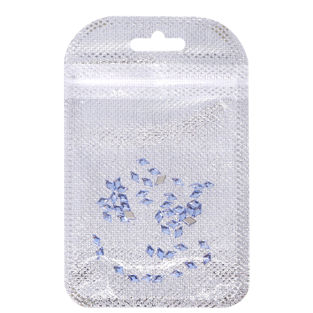 Rhombus Shape Multi Colors Small Size Glass Beveled Flat Back Fancy Rhinestones For Nail Art WholesaleRhinestone