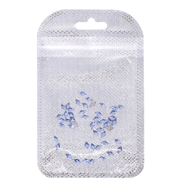 Rhombus Shape Multi Colors Small Size Glass Beveled Flat Back Fancy Rhinestones For Nail Art WholesaleRhinestone