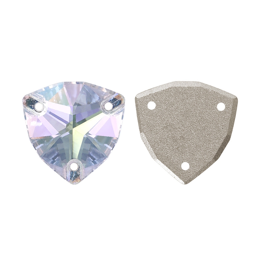 Crystal Transmission Trilliant Shape High Quality Glass Sew-on Rhinestones