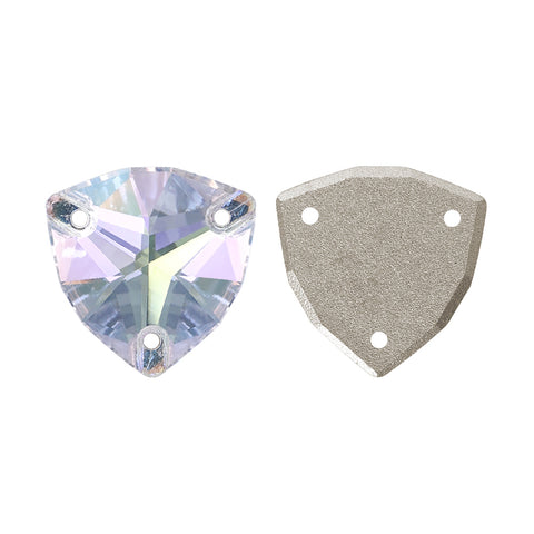 Crystal Transmission Trilliant Shape High Quality Glass Sew-on Rhinestones