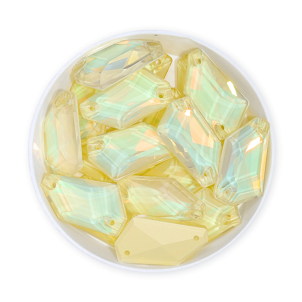 Jonquil AM De-Art Shape High Quality Glass Sew-on Rhinestones