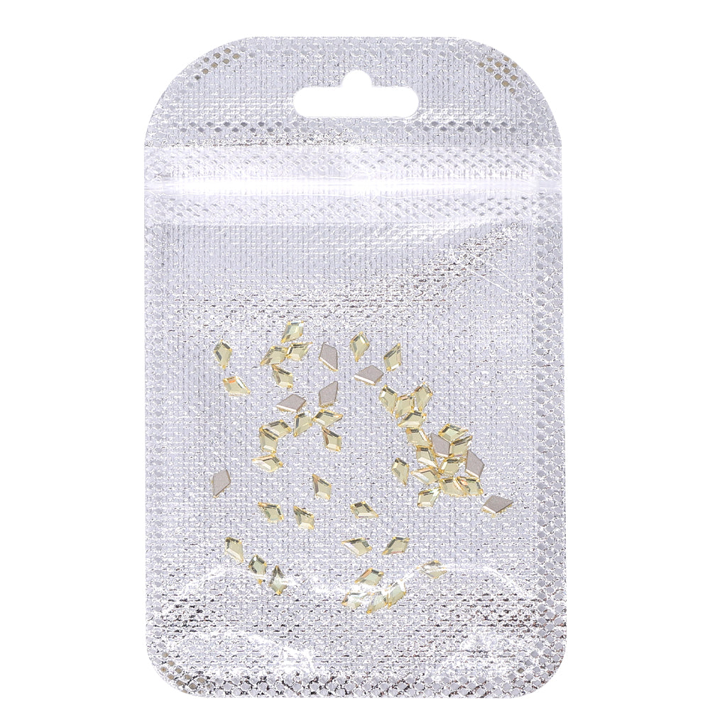 Arrow Shape Multi Colors Small Size Glass Beveled Flat Back Fancy Rhinestones For Nail Art WholesaleRhinestone
