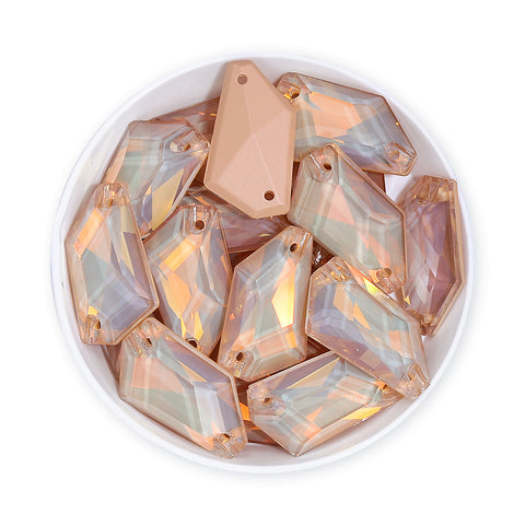 Silk AM De-Art Shape High Quality Glass Sew-on Rhinestones