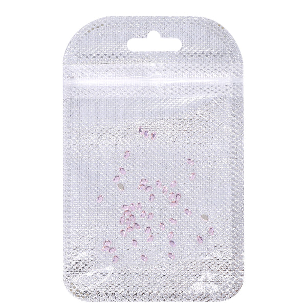 Oval Shape Multi Colors Small Size Glass Beveled Flat Back Fancy Rhinestones For Nail Art WholesaleRhinestone