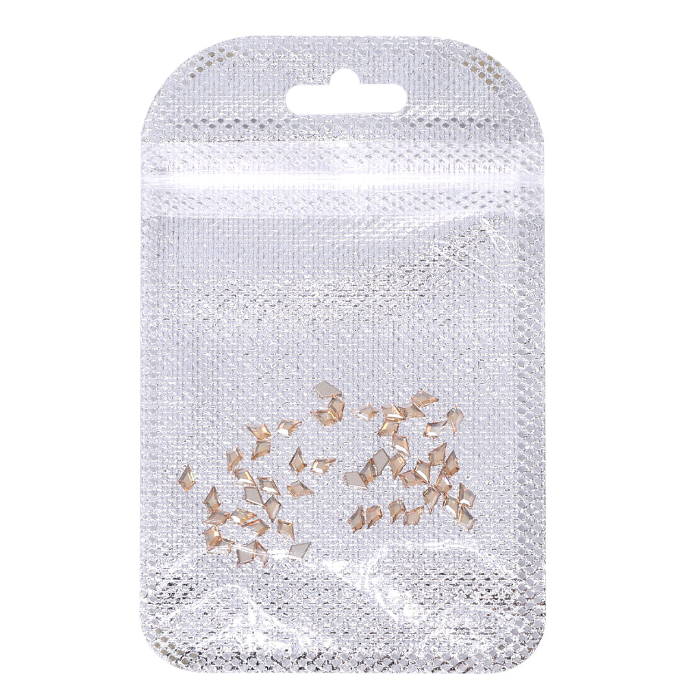 Arrow Shape Multi Colors Small Size Glass Beveled Flat Back Fancy Rhinestones For Nail Art WholesaleRhinestone