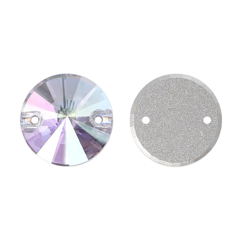 Crystal Transmission Rivoli  Shape High Quality Glass Sew-on Rhinestones