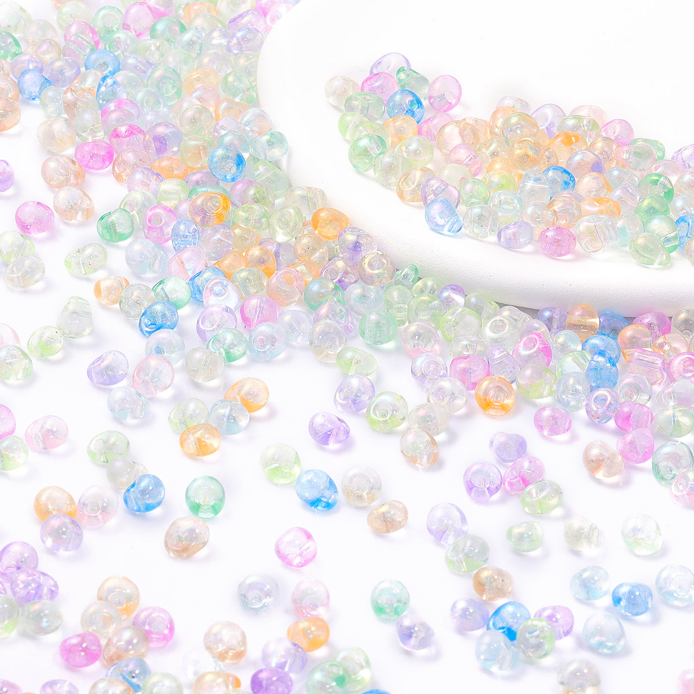 Various Colors Transparent AB Drop Shape Glass Seed Beads WholesaleRhinestone Main image