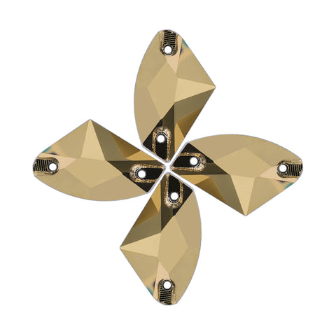 Dorado Galactic Shape High Quality Glass Sew-on Rhinestones WholesaleRhinestone Imagen principal del producto