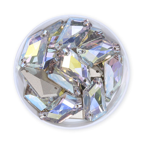 Crystal Transmission De-Art Shape High Quality Glass Sew-on Rhinestones