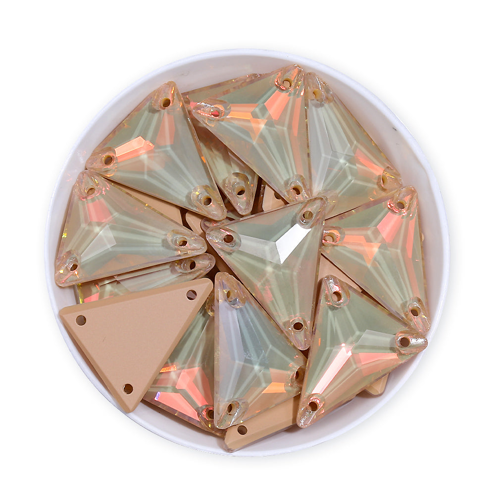 Slim Triangle Shape Silk AM High Quality Glass Sew-on Rhinestones WholesaleRhinestone Main image