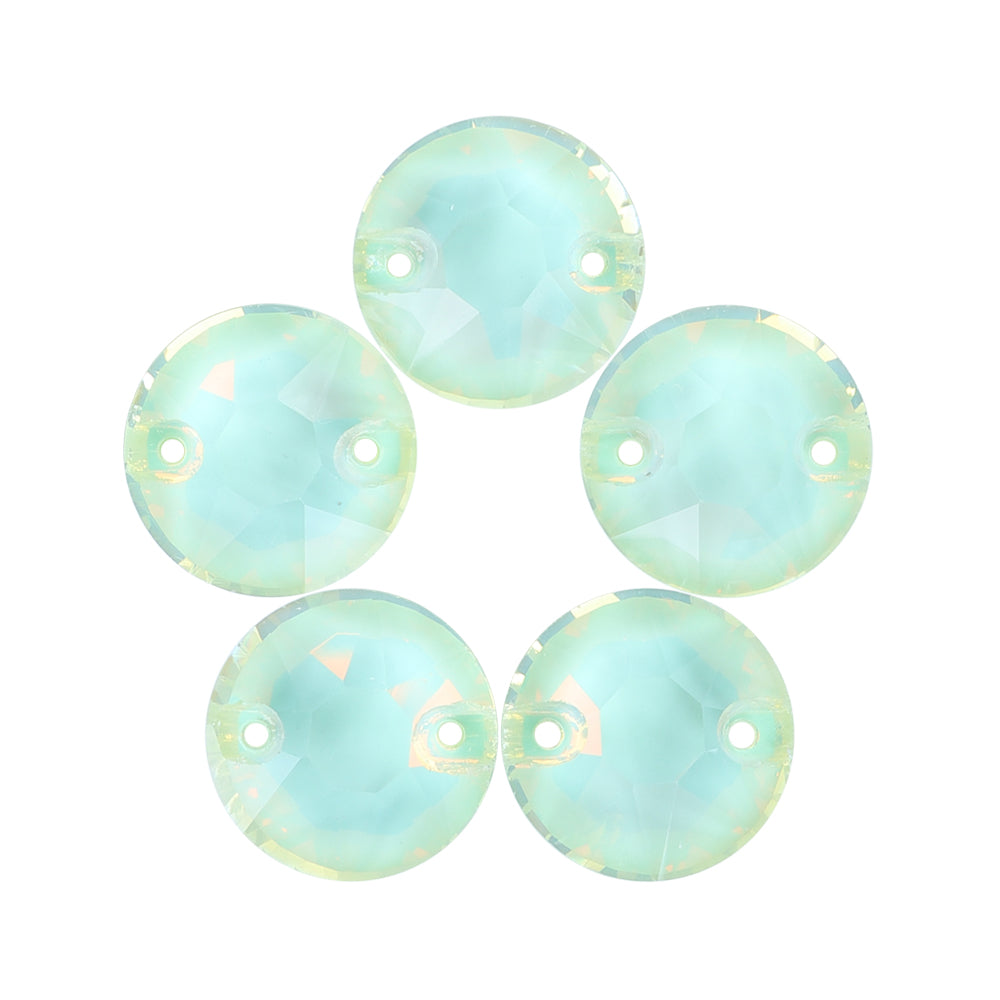 Light Azore AM XIRIUS Round Shape High Quality Glass Sew-on Rhinestones WholesaleRhinestone Main image